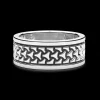 Anello a fascia Zancan in argento.