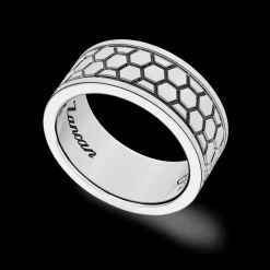Anello a fascia Zancan in argento.