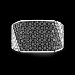 Anello chevalier Zancan in argento con pietre.