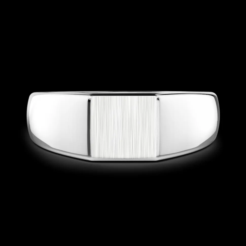 Anello chevalier Zancan in argento.
