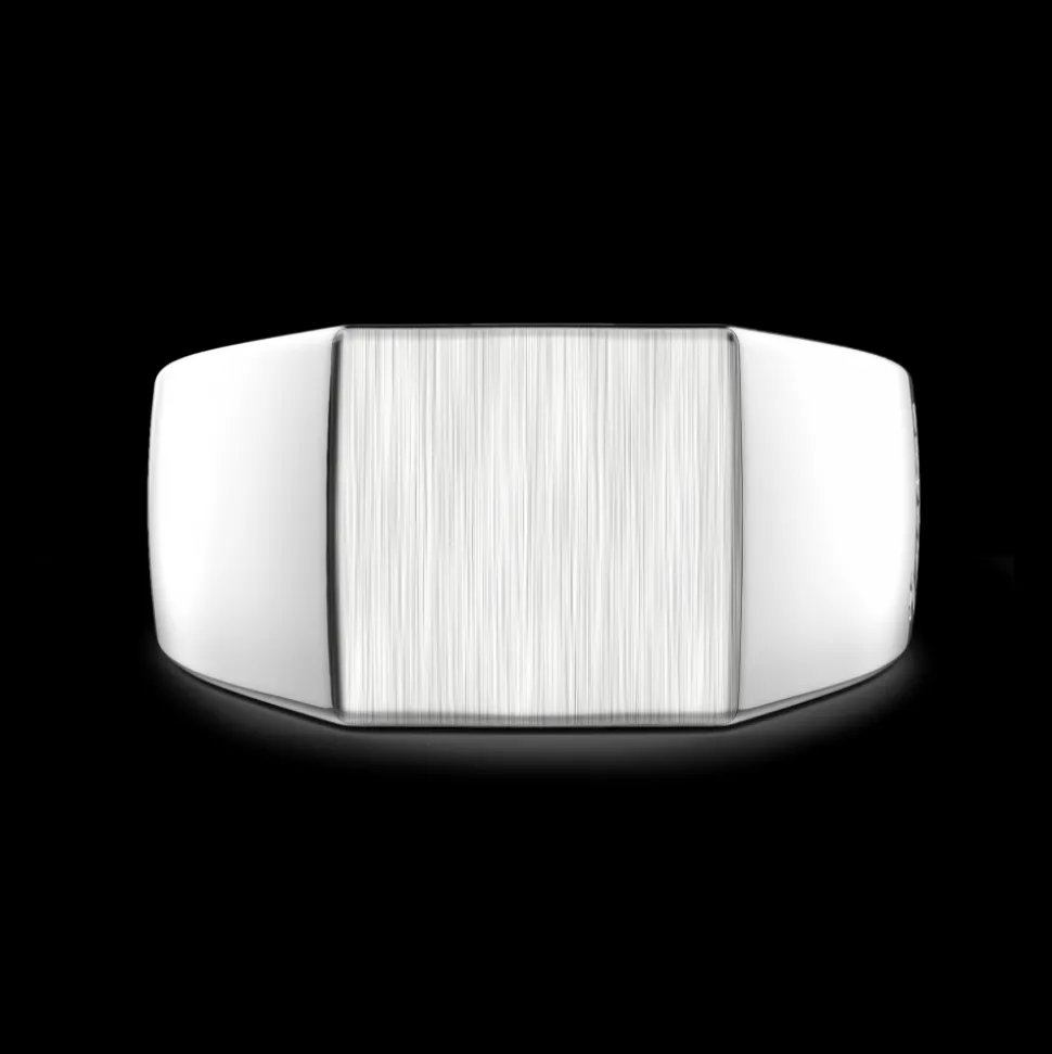 Anello chevalier Zancan in argento.