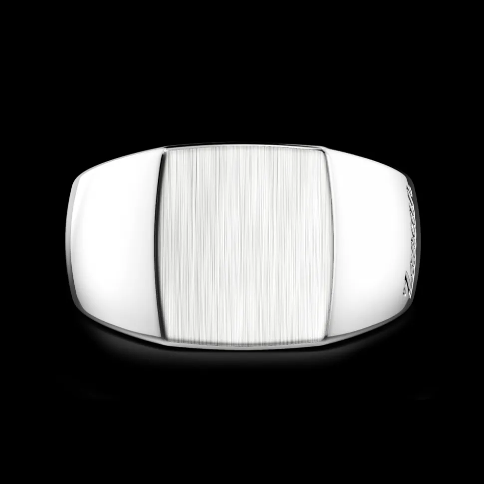 Anello chevalier Zancan in argento.