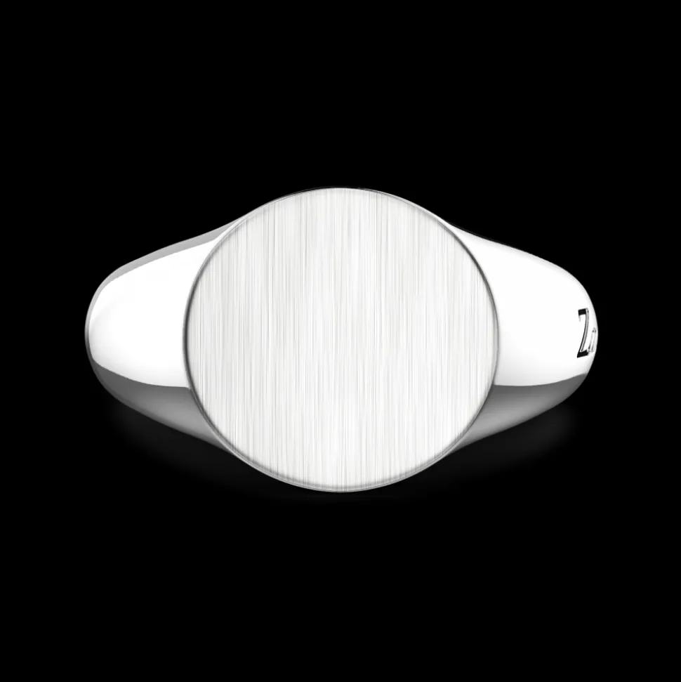 Anello chevalier Zancan in argento.