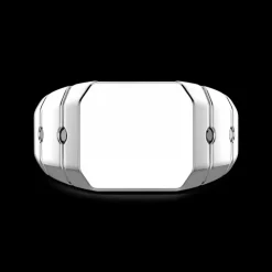 Anello chevalier Zancan in argento.