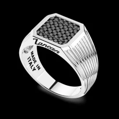 Anello chevalier Zancan in argento.