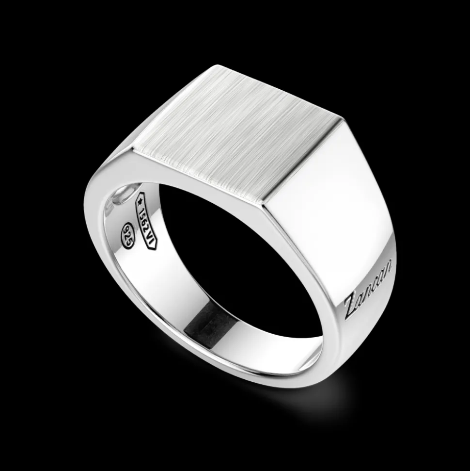 Anello chevalier Zancan in argento.