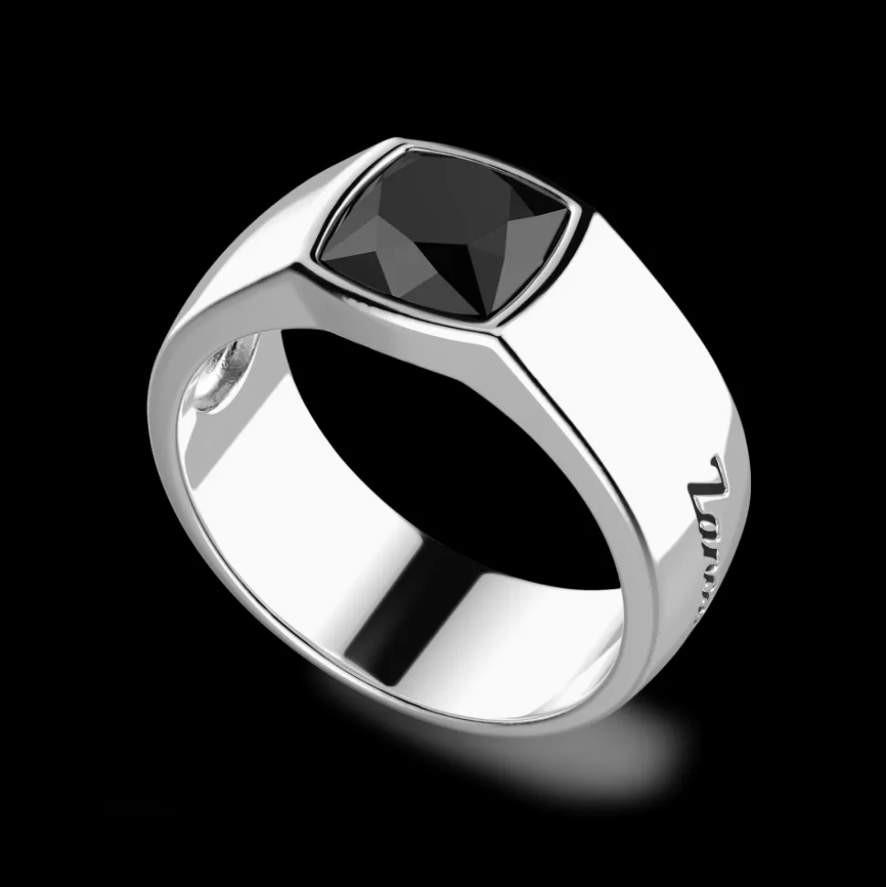 Anello in argento con pietra onice.