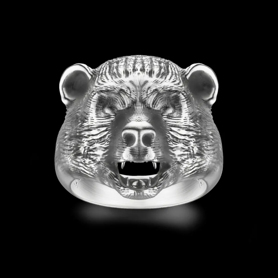 Anello Zancan ad orso in argento.