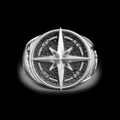 Anello Zancan in argento con finitura vintage.