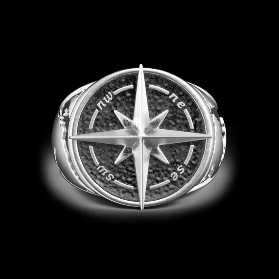 Anello Zancan in argento con finitura vintage.