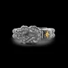 Anello Zancan in argento brunito con nodo.