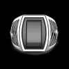 Anello Zancan in argento con pietra onice.