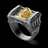 Anello Zancan in argento brunito con pirata.