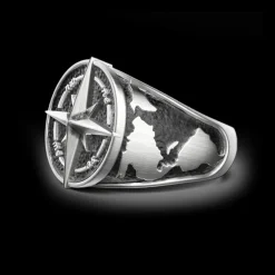 Anello Zancan in argento con finitura vintage.