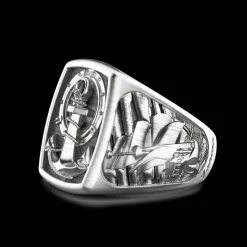 Anello Zancan in argento con ancora.