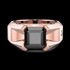 Anello Zancan in oro 18kt con diamante nero.
