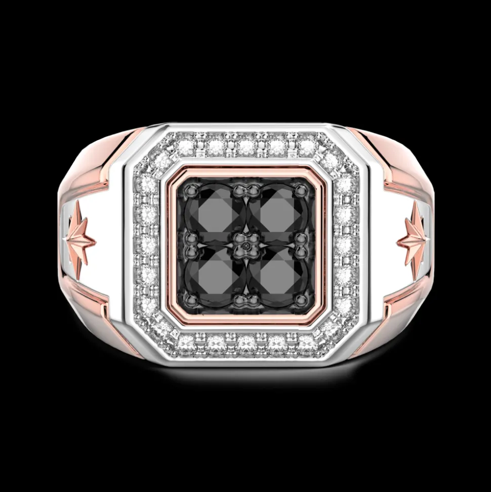 Anello Zancan in oro 18kt con diamanti.