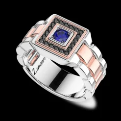Anello Zancan in oro 18kt con diamanti.