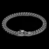 Bracciale a grumetta Zancan in argento con chiusura a testa di pitbull.