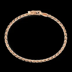 Bracciale a grumetta Zancan in argento con chiusura a testa di coccodrillo.