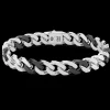 Bracciale a grumette Zanca in argento e ceramica.