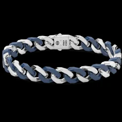 Bracciale a grumette Zanca in argento e ceramica.