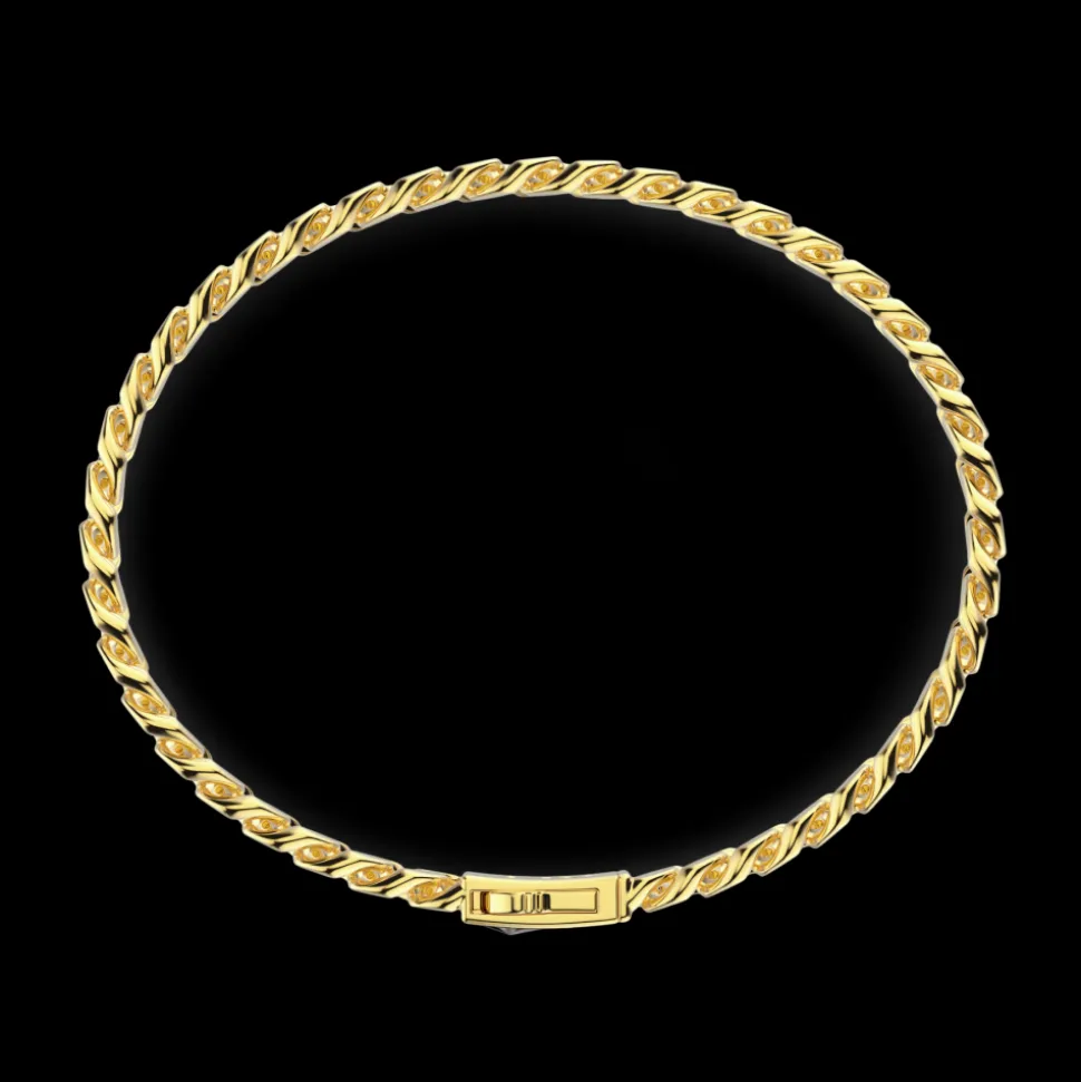 Bracciale a grumette Zanca in argento.