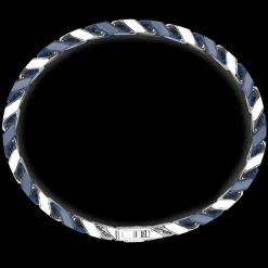 Bracciale a grumette Zanca in argento e ceramica.