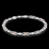 Bracciale da uomo Zancan catena in argento e oro rosa.