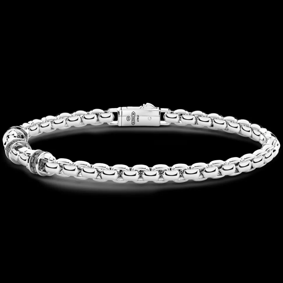 Bracciale solo maglia Zancan in argento.
