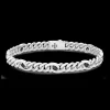 Bracciale solo maglia Zancan in argento con pietre naturali.