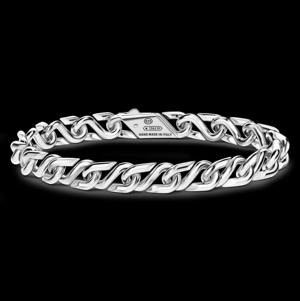 Bracciale solo maglia Zancan in argento.