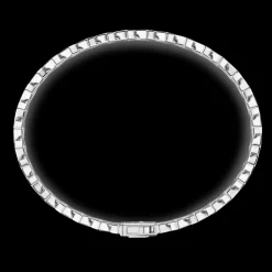 Bracciale solo maglia Zancan in argento con pietre.