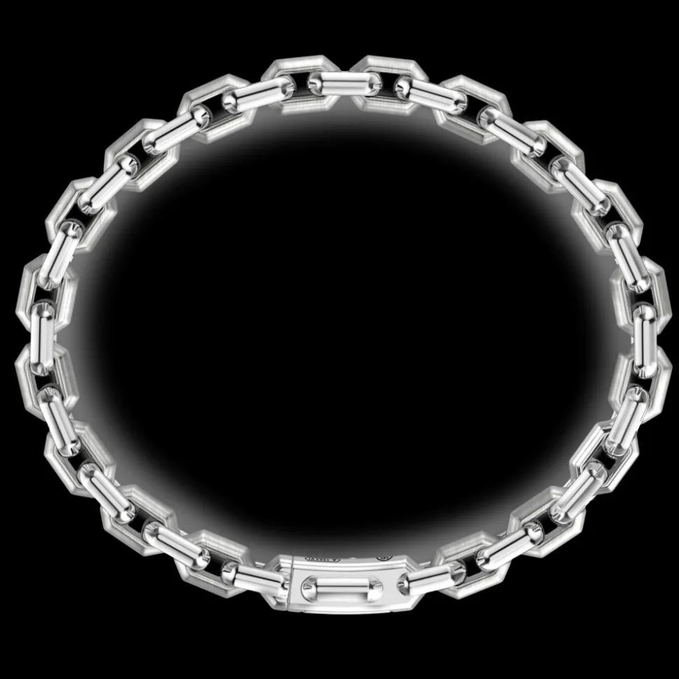 Bracciale solo maglia Zancan in argento.