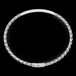 Bracciale Zancan a grumette in argento con targa.