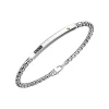 Bracciale Zancan in acciaio con targa.