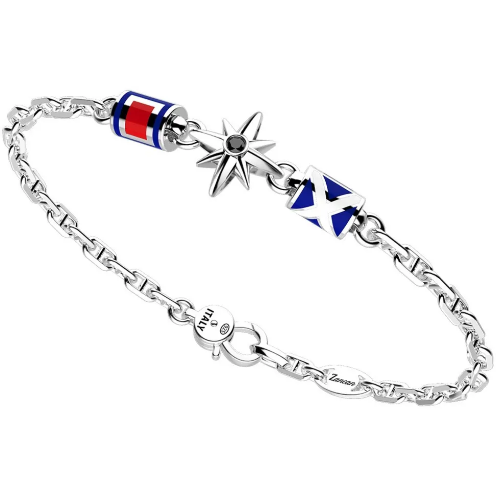 Bracciale Zancan in argento con rosa dei venti.