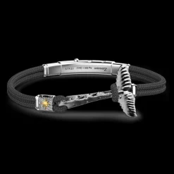 Bracciale Zancan in argento brunito con coda di Sirena.