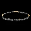 Bracciale Zancan in argento brunito con nodi marinari.