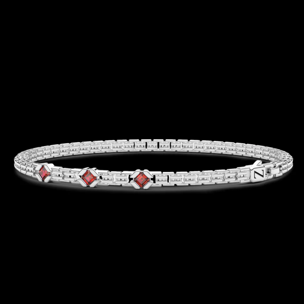 Bracciale Zancan in argento con pietre naturali.