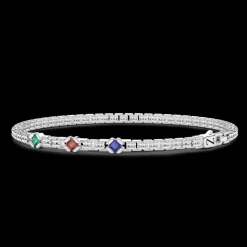 Bracciale Zancan in argento con pietre naturali.