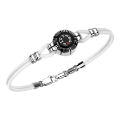 Bracciale Zancan in argento con bussola.