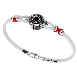 Bracciale Zancan in argento con bussola.