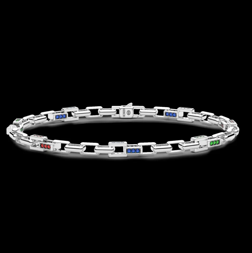 Bracciale Zancan in argento con pietre naturali.
