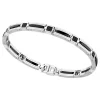 Bracciale Zancan in argento e ceramica con pietre.