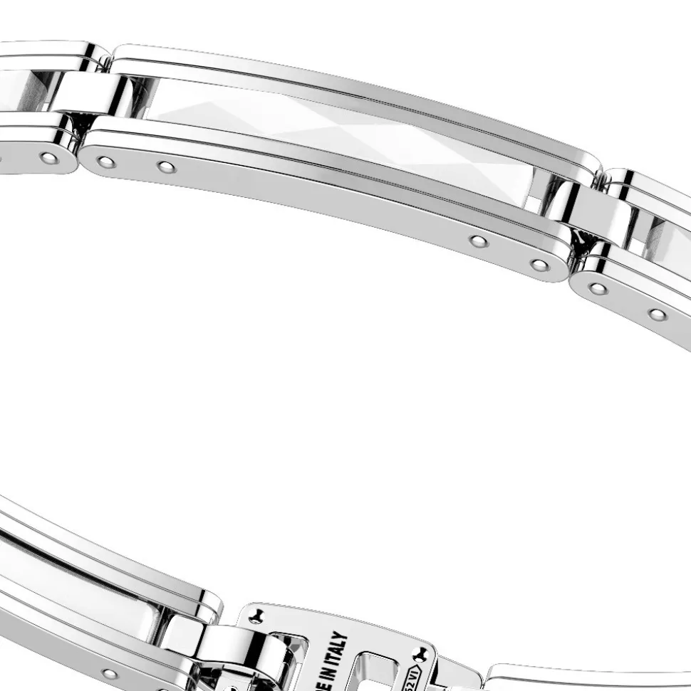 Bracciale Zancan in argento e ceramica.