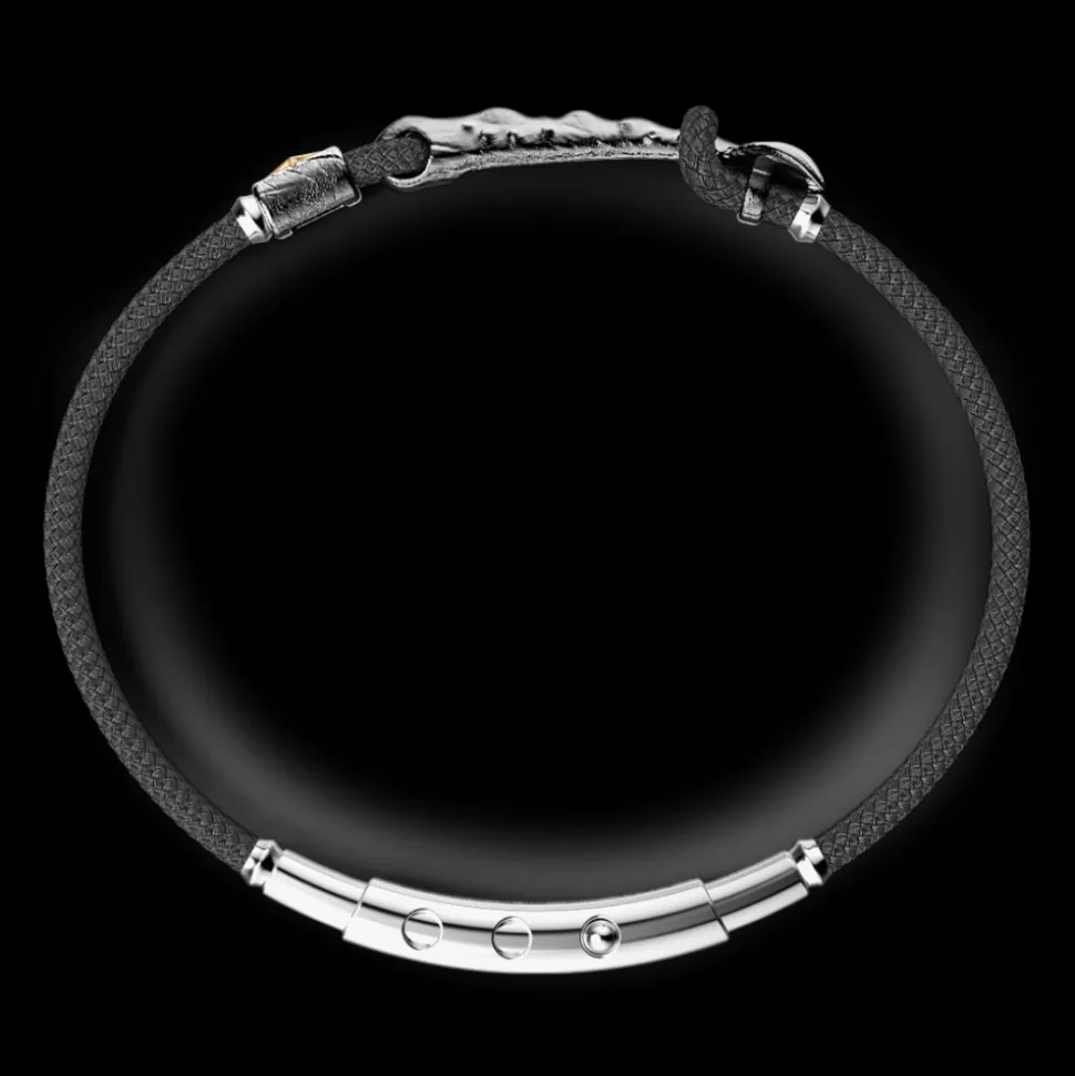 Bracciale Zancan in argento brunito con coda di Sirena.