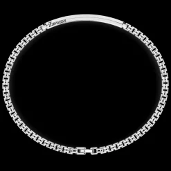 Bracciale Zancan in argento con pietre nere.