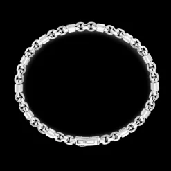 Bracciale Zancan in argento 925 con pietre naturali.