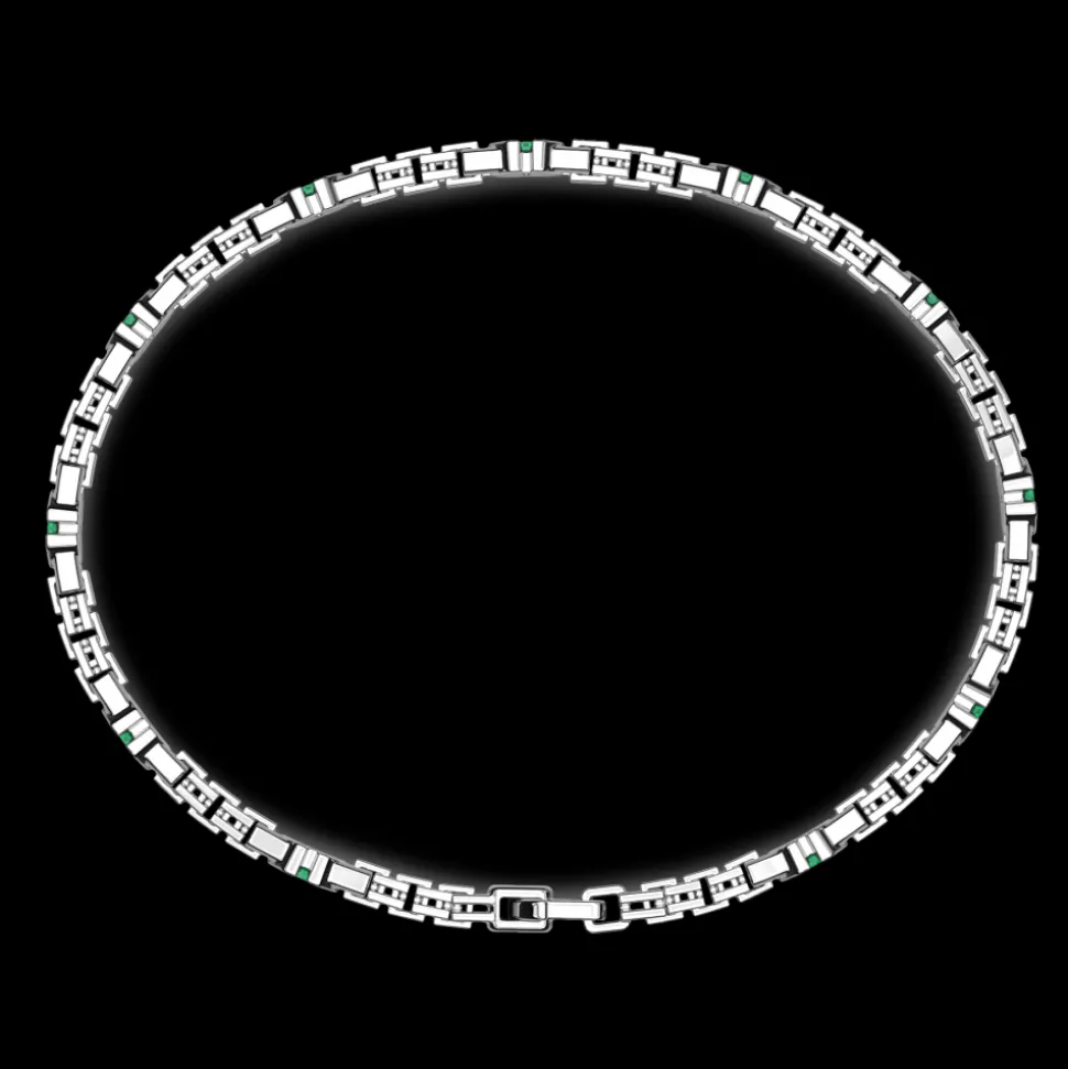 Bracciale Zancan in argento con pietre naturali.